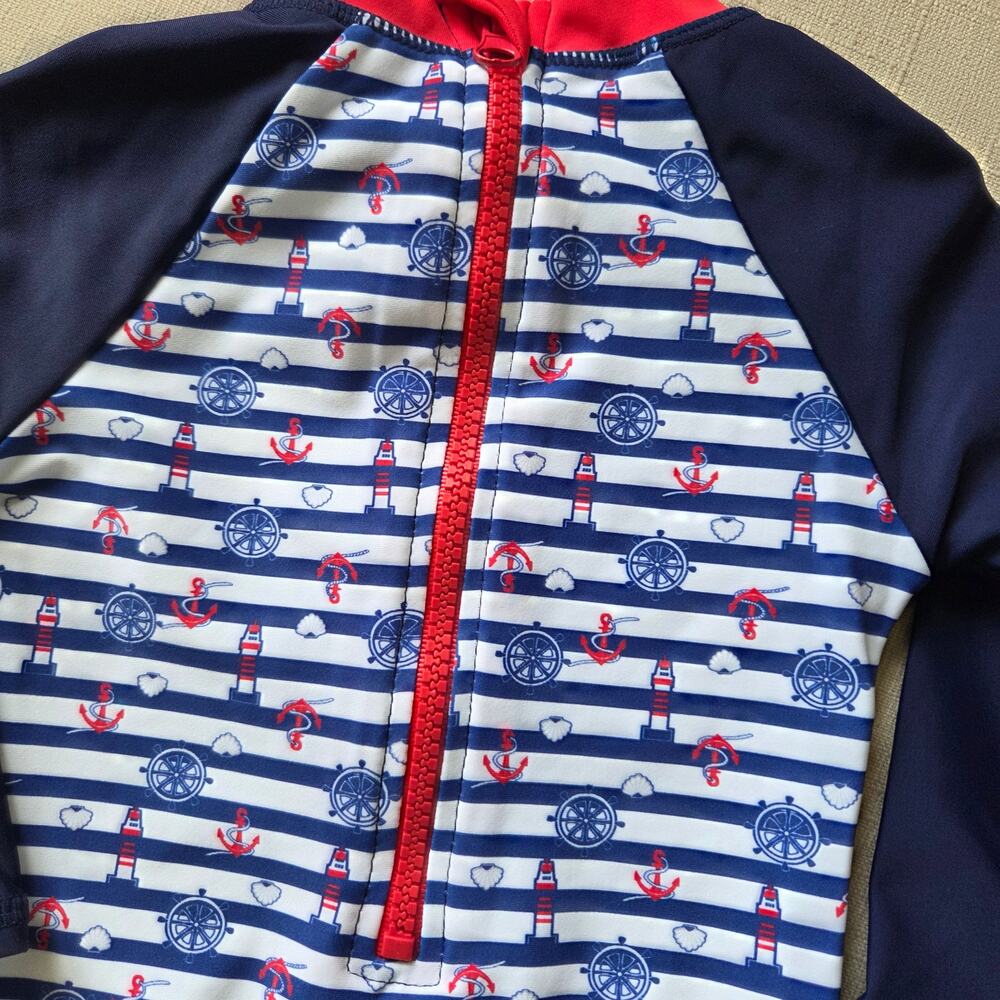 Umelok Rashguard Nautical Print Swimsuit - Picture 7 of 7